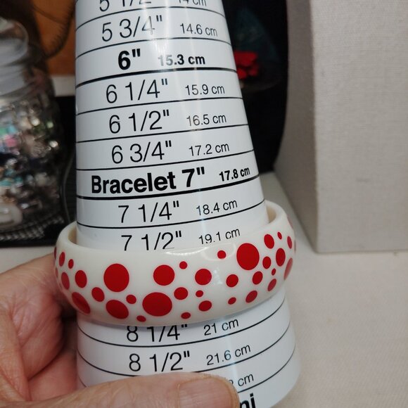 Vintage Avon Polka Dot Bangle – Red/White - Picture 6 of 6
